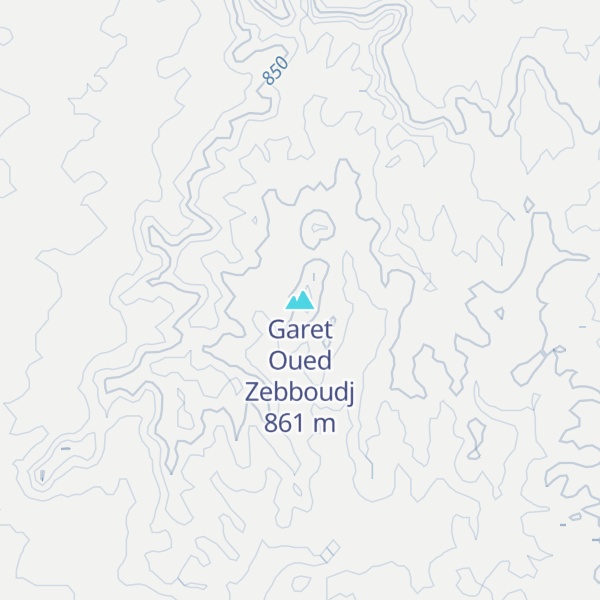 Map of Garet Oued Zebboudj
