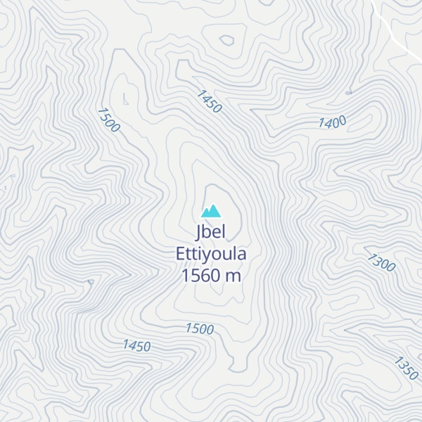 Map of Jbel Ettiyoula