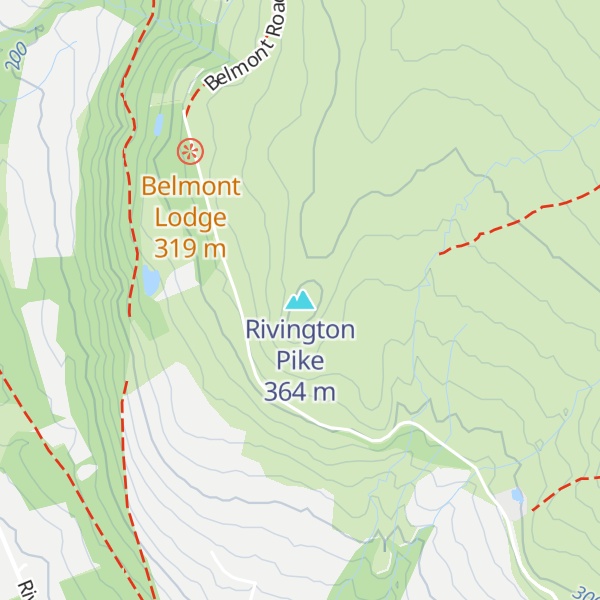 Map of Rivington Pike