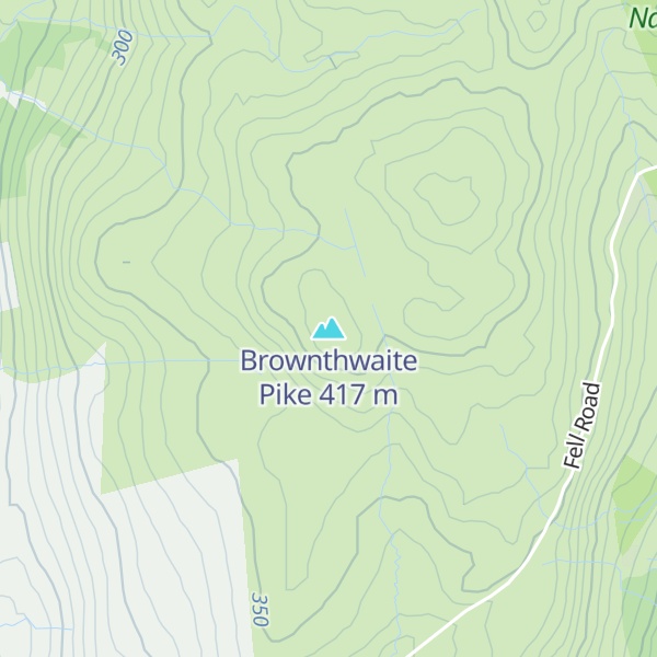 Map of Brownthwaite Pike