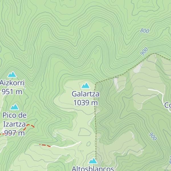 Map of Galartza