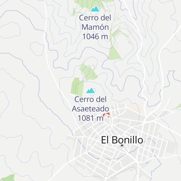 Map of Cerro del Asaeteado