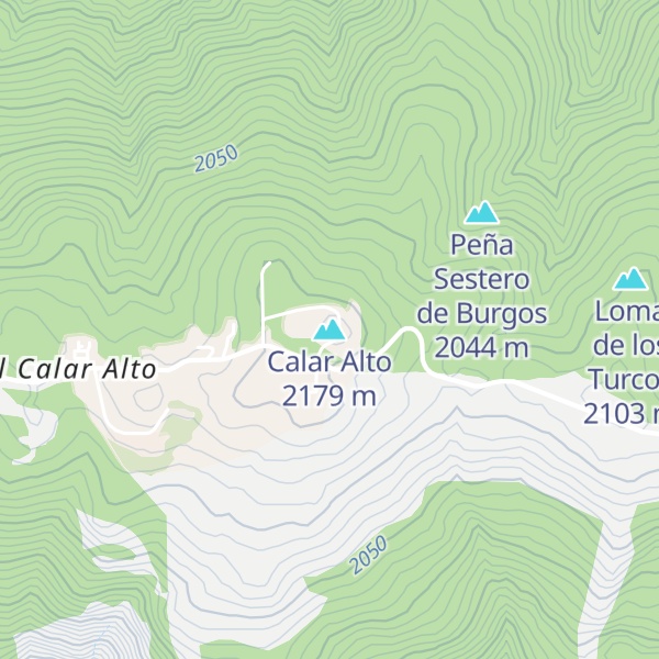 Map of Calar Alto