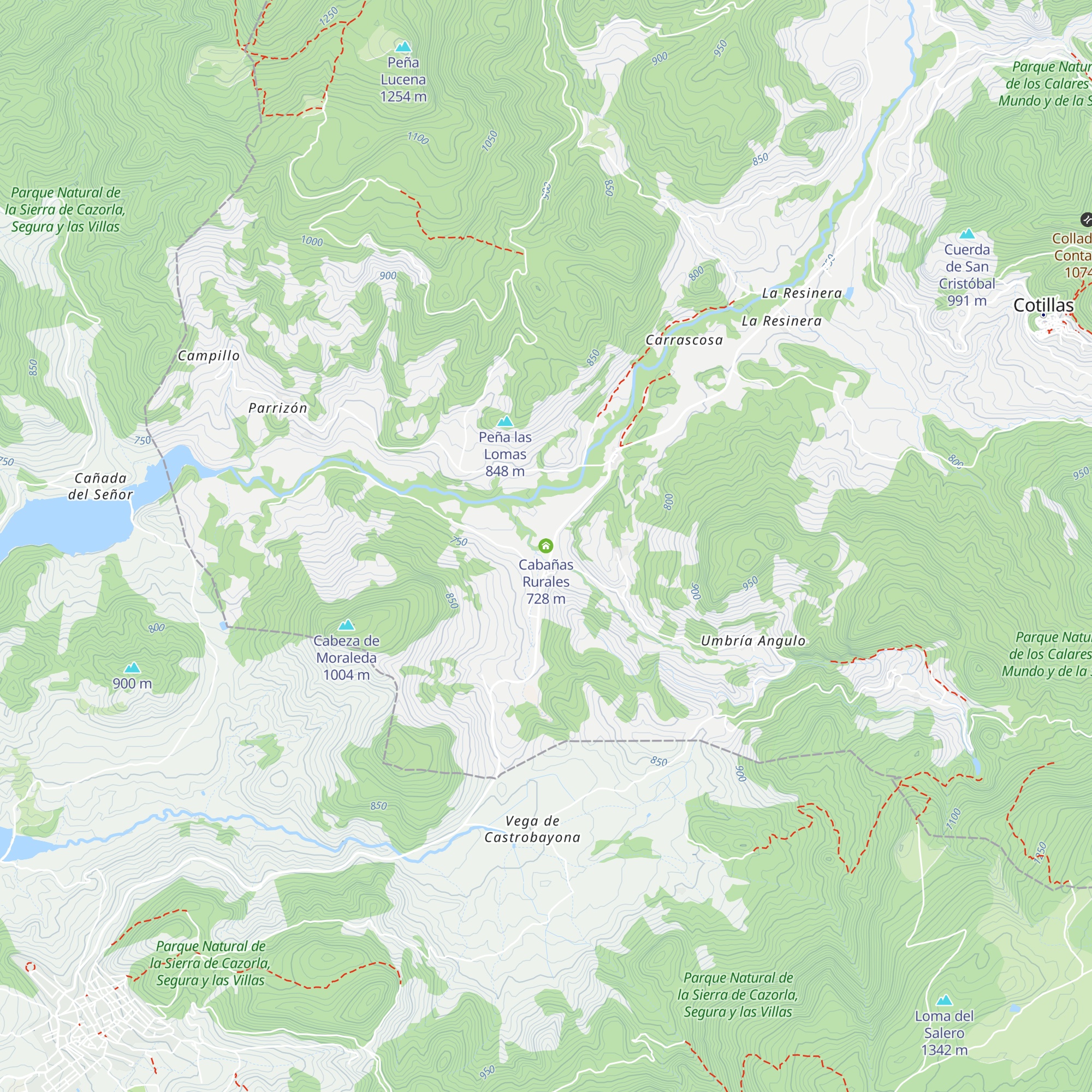 Cabañas Rurales map