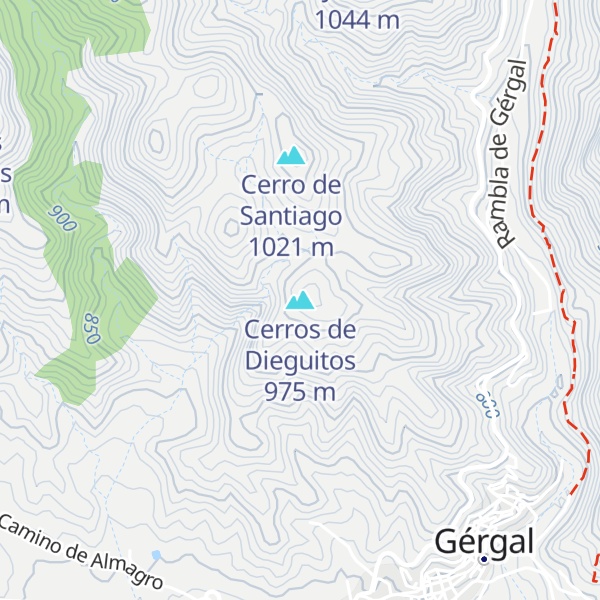 Map of Cerros de Dieguitos