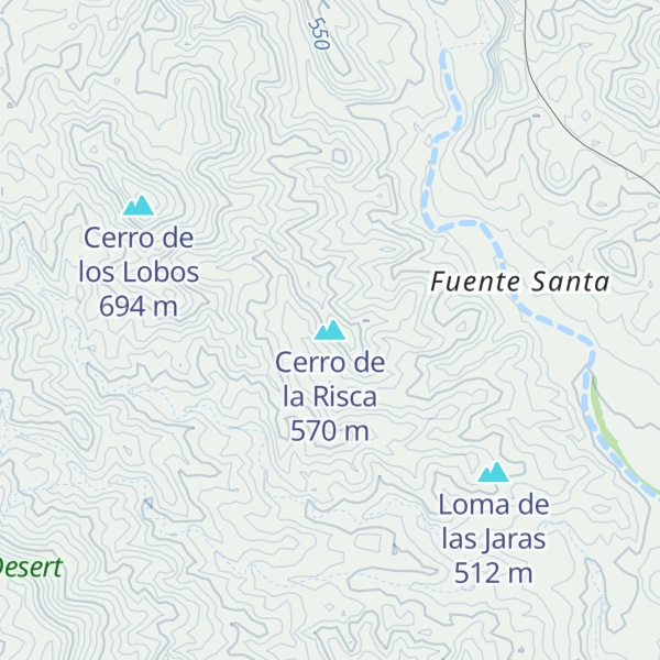 Map of Cerro de la Risca