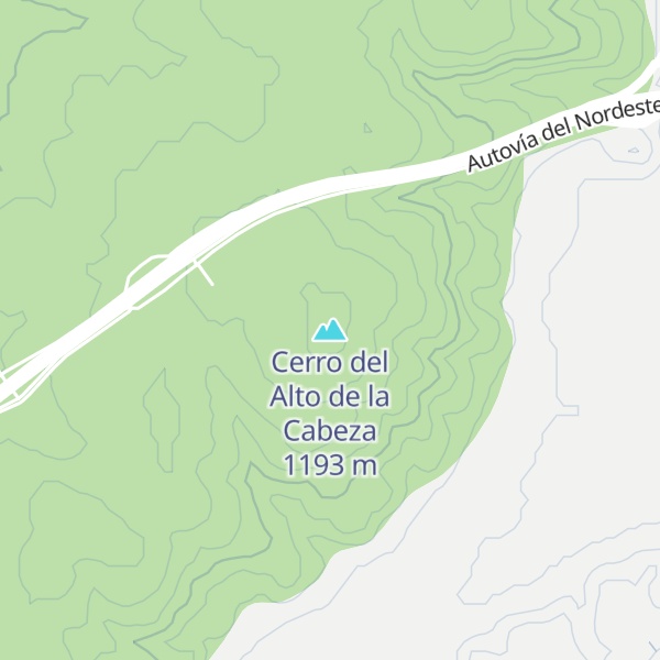 Map of Cerro del Alto de la Cabeza