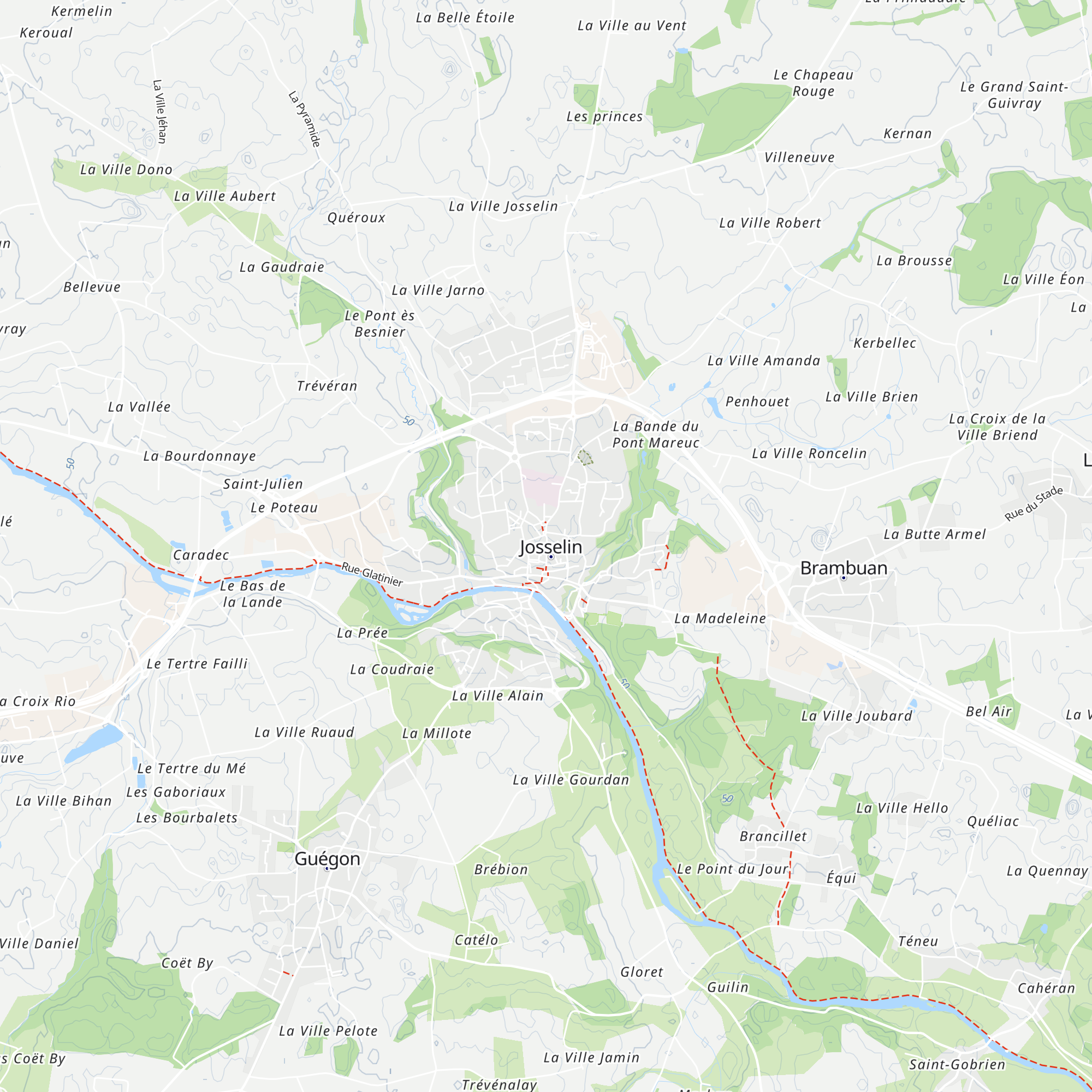 Office de Tourisme de Josselin map