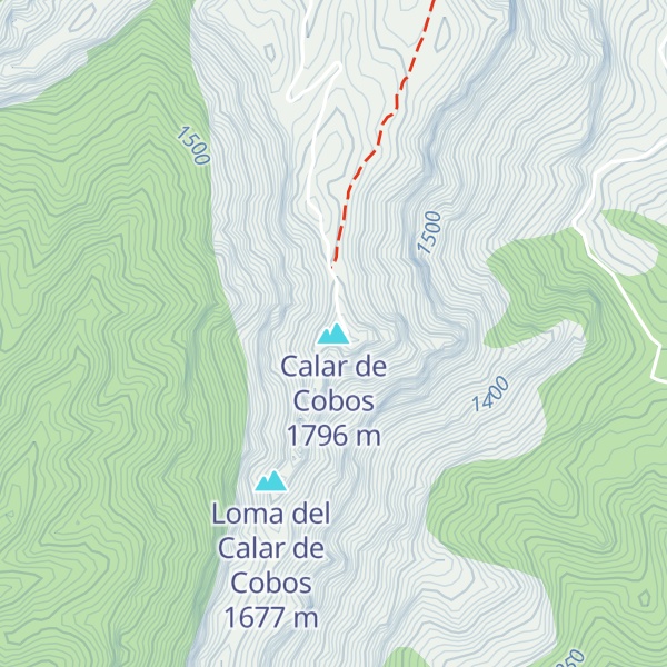 Map of Calar de Cobos