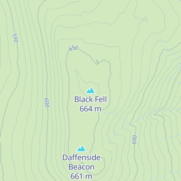 Map of Black Fell