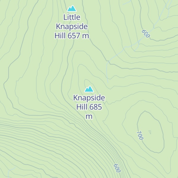 Map of Knapside Hill