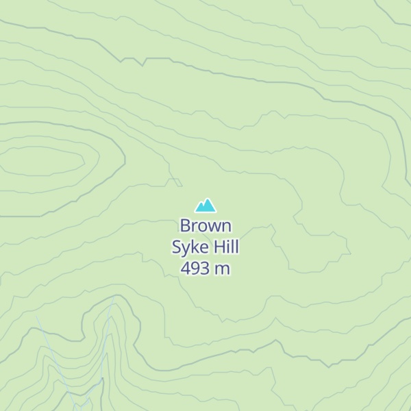 Map of Brown Syke Hill