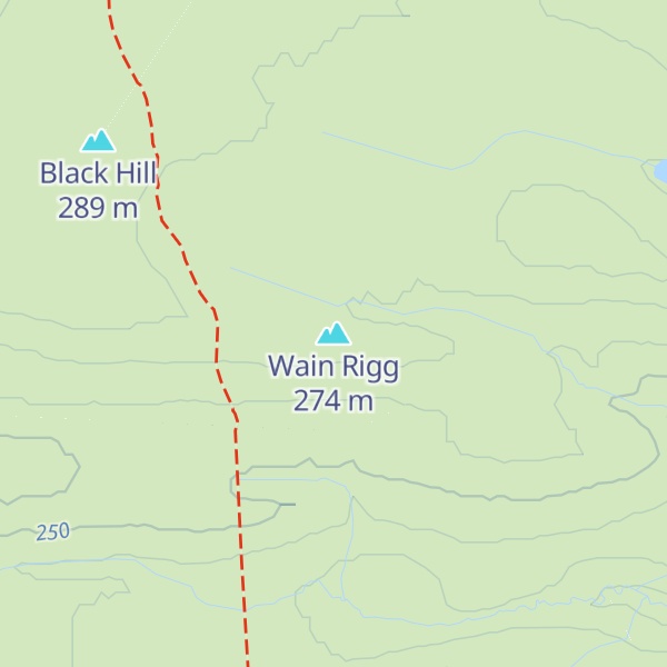Map of Wain Rigg