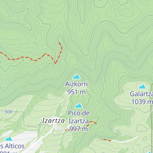 Map of Aizkorri
