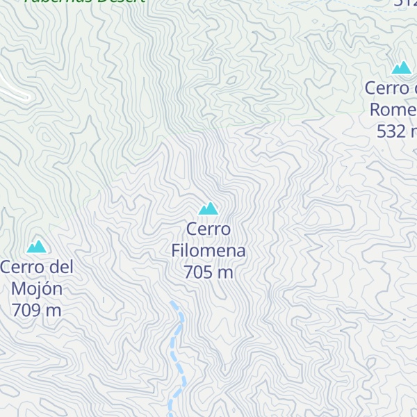 Map of Cerro Filomena