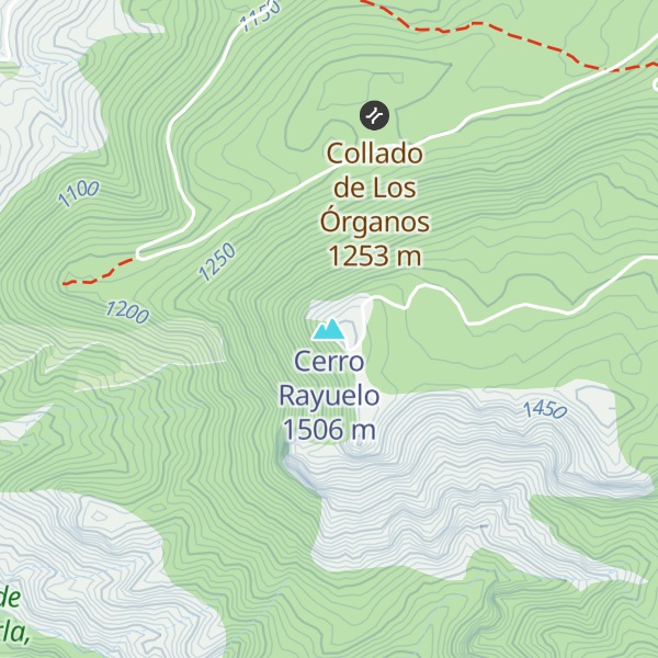 Map of Cerro Rayuelo