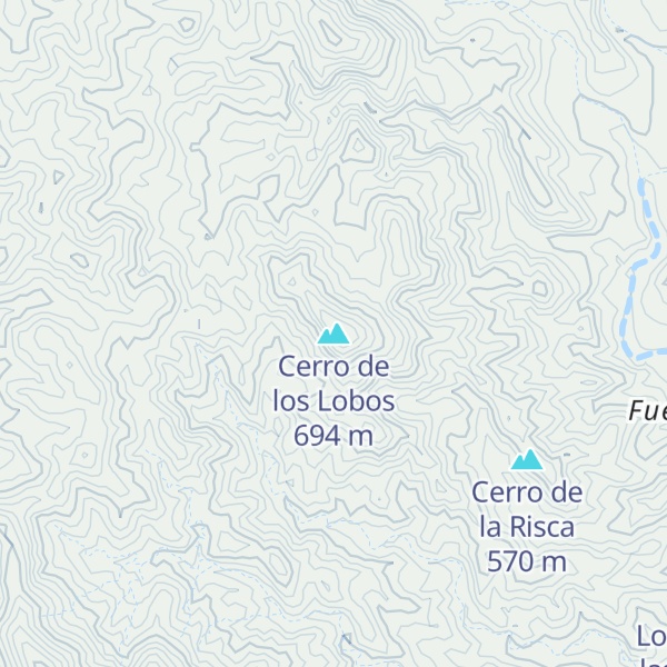 Map of Cerro de los Lobos