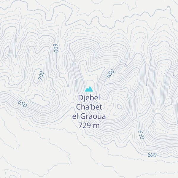 Map of Djebel Cha’bet el Graoua