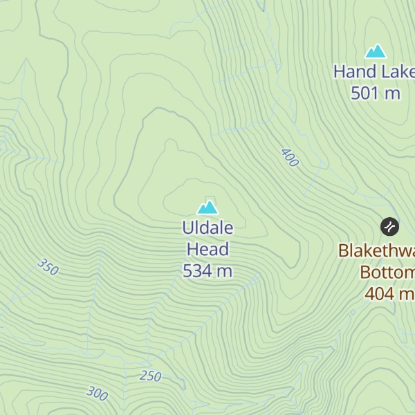 Map of Uldale Head