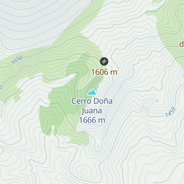 Map of Cerro Doña Juana