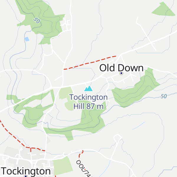 Map of Tockington Hill