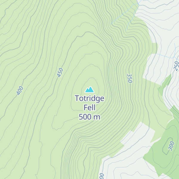 Map of Totridge Fell
