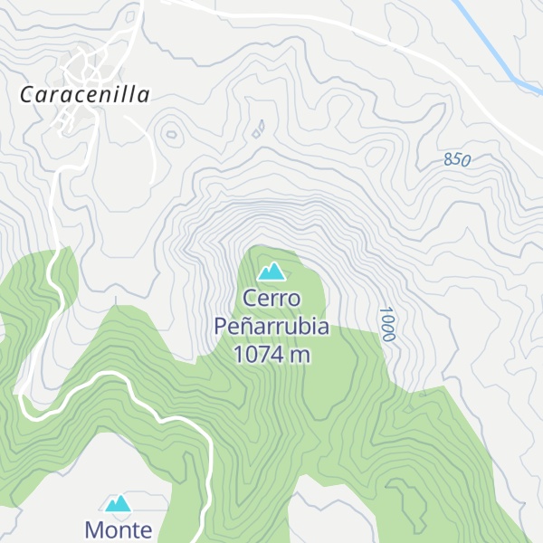 Map of Cerro Peñarrubia