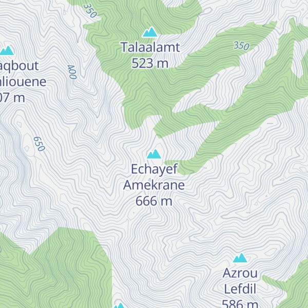 Map of Echayef Amekrane