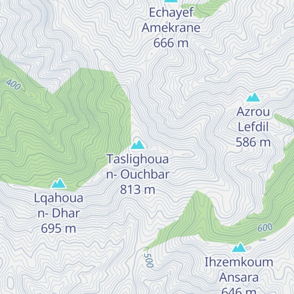Map of Tazrout n-Ou Ayrad