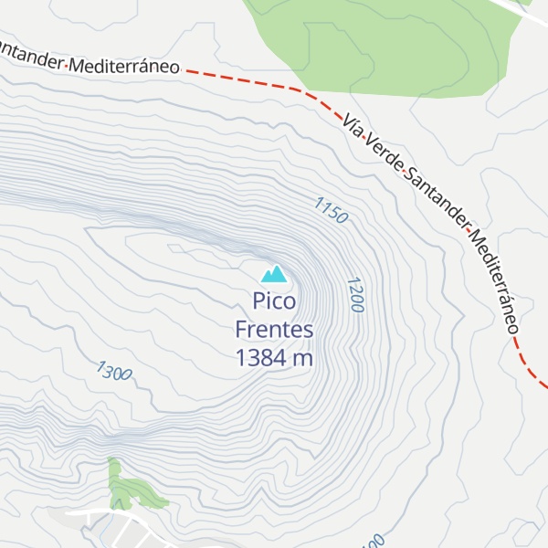 Map of Pico Frentes