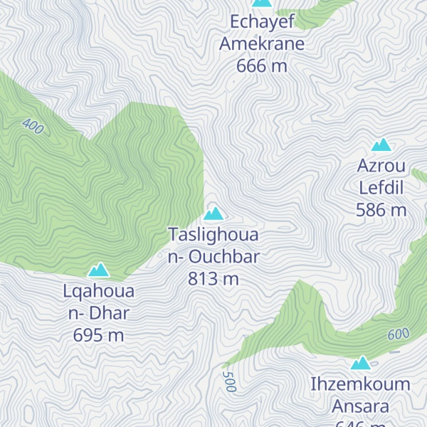 Map of Taslighoua n- Ouchbar
