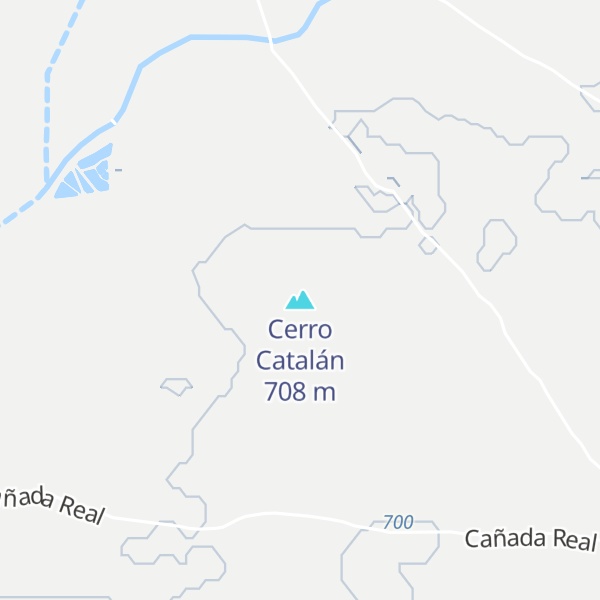 Map of Cerro Catalán