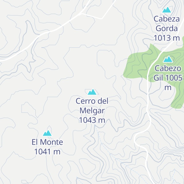 Map of Cerro del Melgar