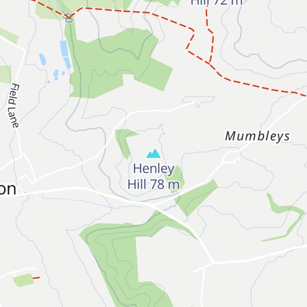 Map of Henley Hill