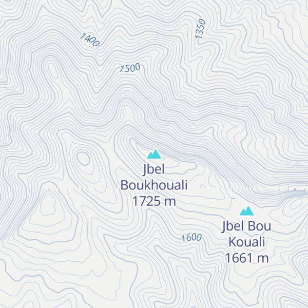 Map of Jbel Boukhouali