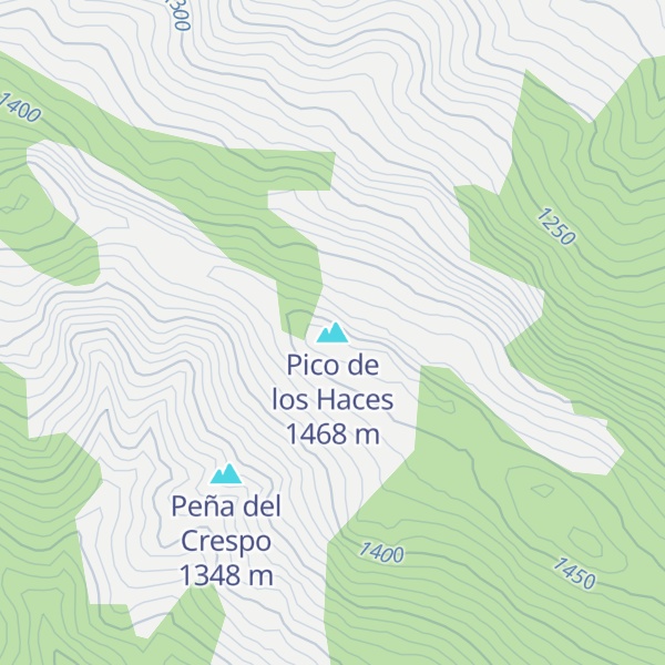 Map of Pico de los Haces
