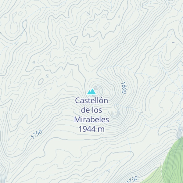 Map of Castellón de los Mirabeles