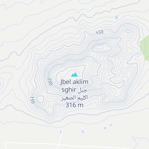 Map of Jbel aklim sghir جبل اكليم الصغير