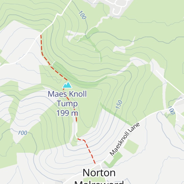 Map of Maes Knoll