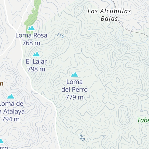 Map of Loma del Perro