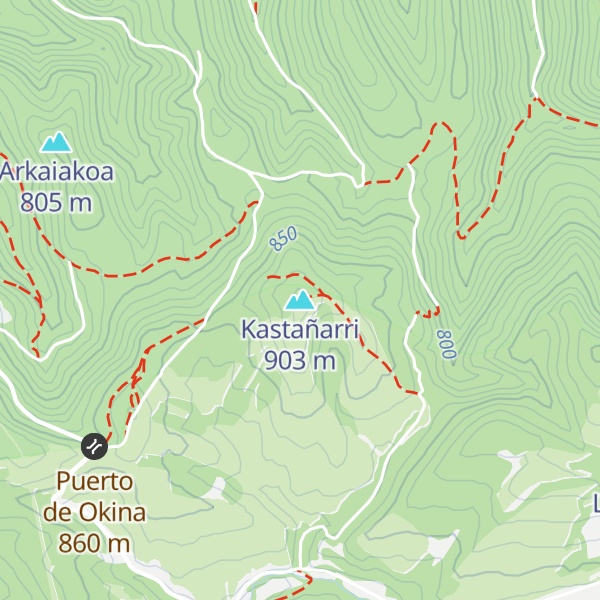 Map of Kastañarri