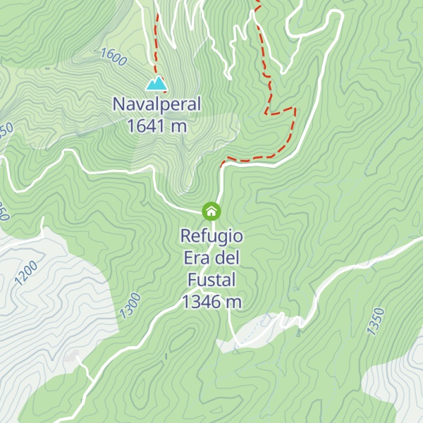Map of Refugio Era del Fustal