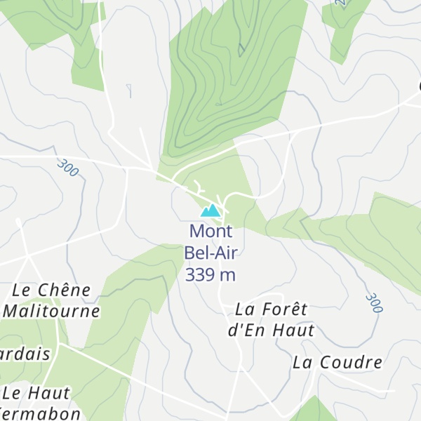 Map of Mont Bel-Air
