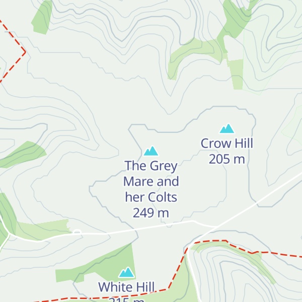 Map of The Grey Mare and her Colts