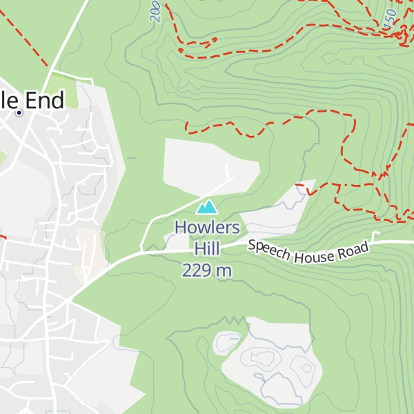 Map of Howlers Hill