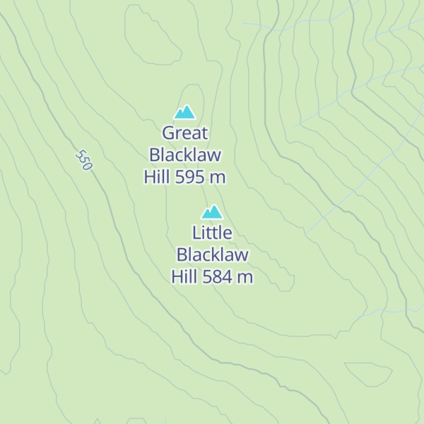 Map of Little Blacklaw Hill