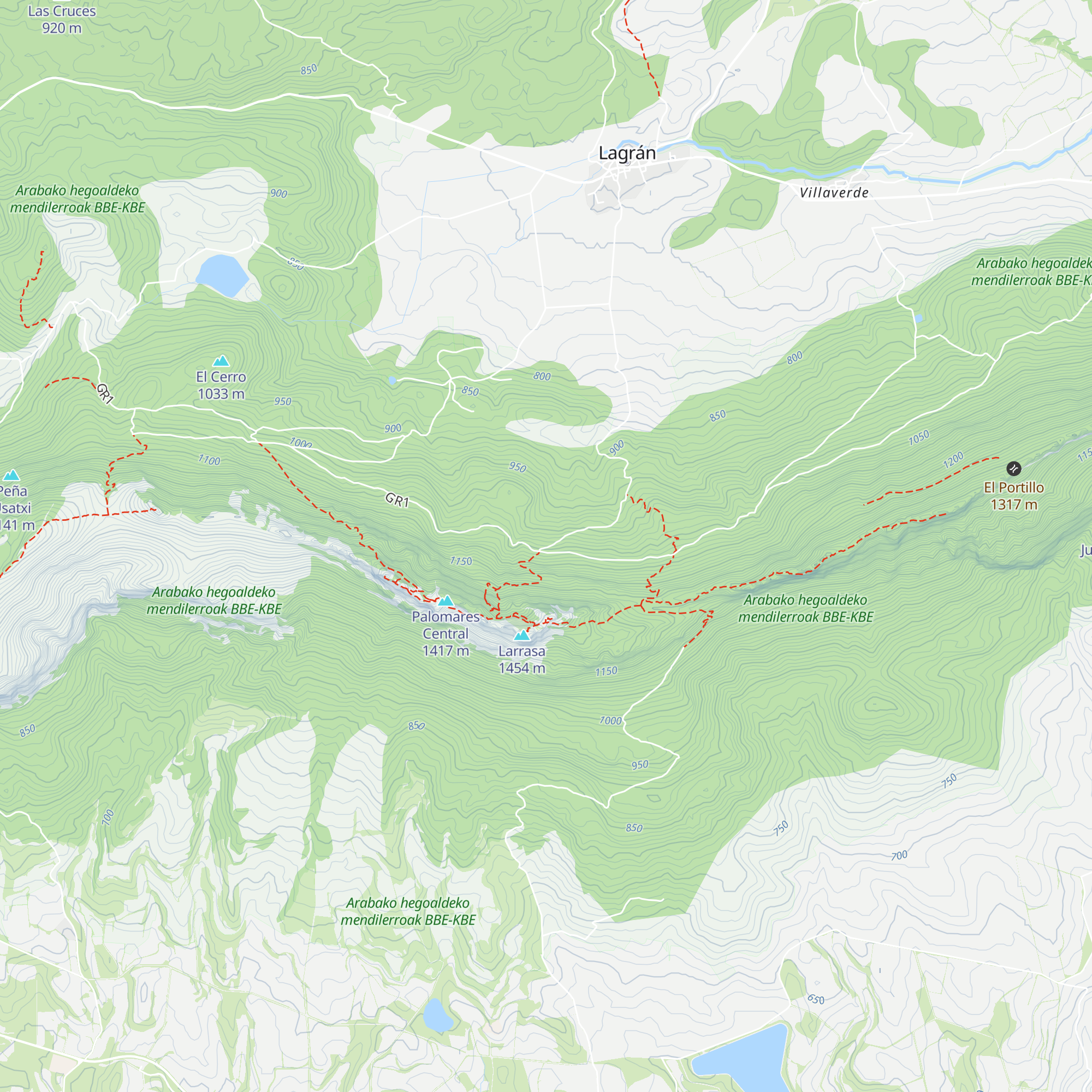 Refugio de San Juan map