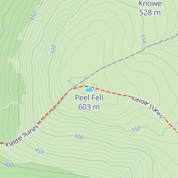 Map of Peel Fell