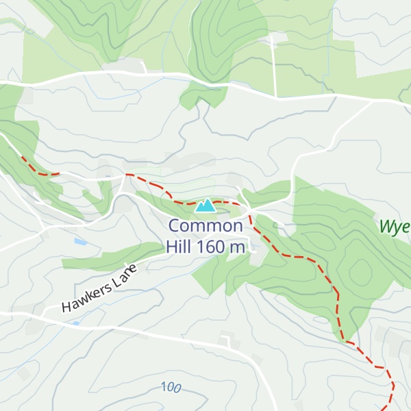 Map of Common Hill