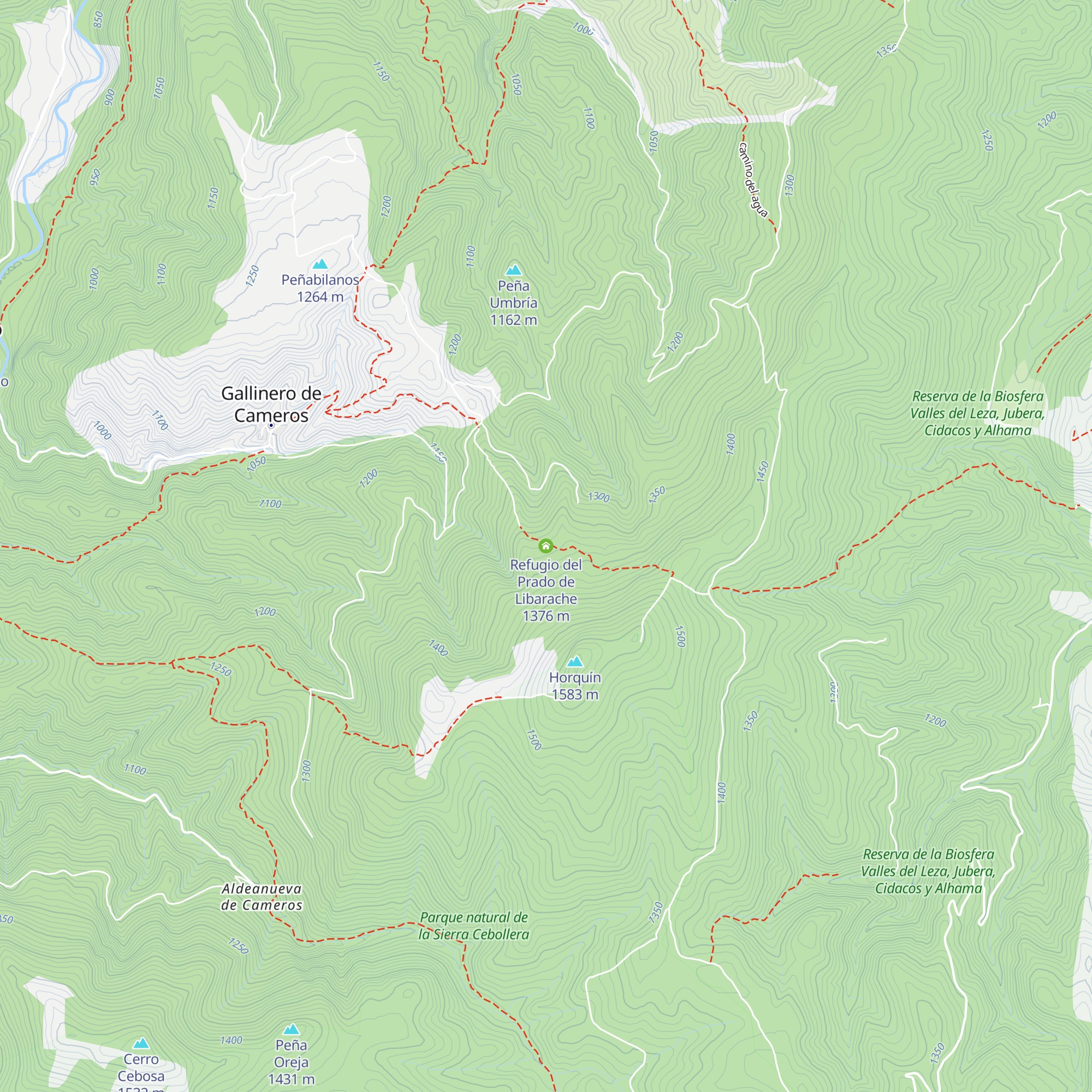 Refugio del Prado de Libarache map